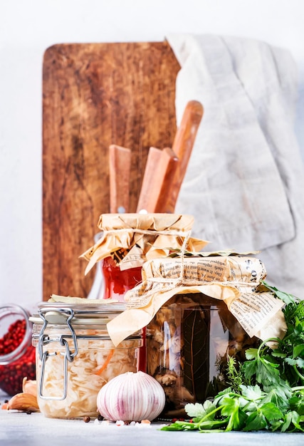 Składniki na blacie kuchennym